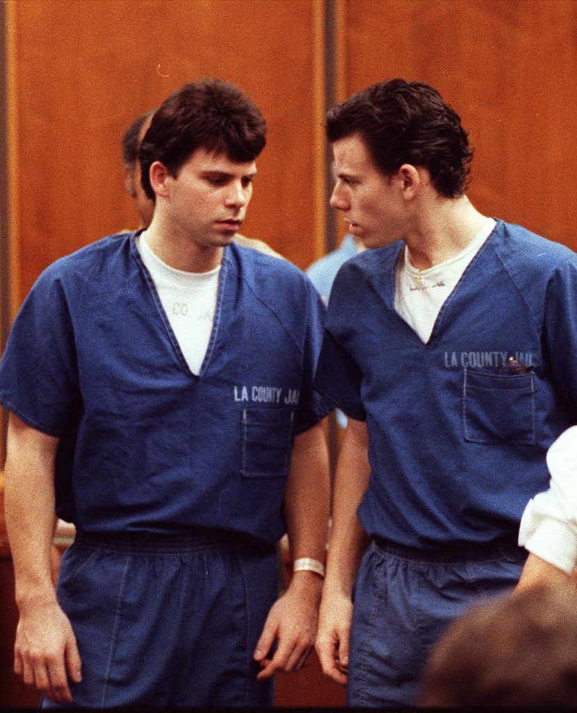 Erik Menendez and Lyle Menendez in August 1990