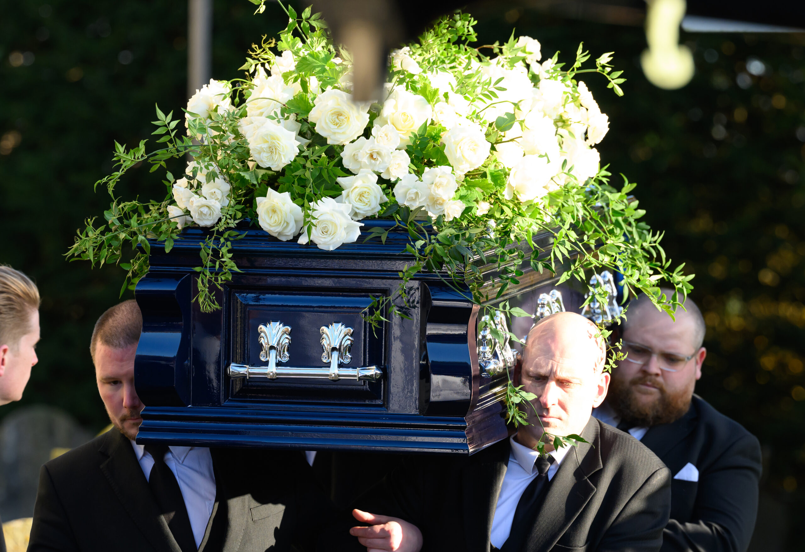 Liam Payne's casket.