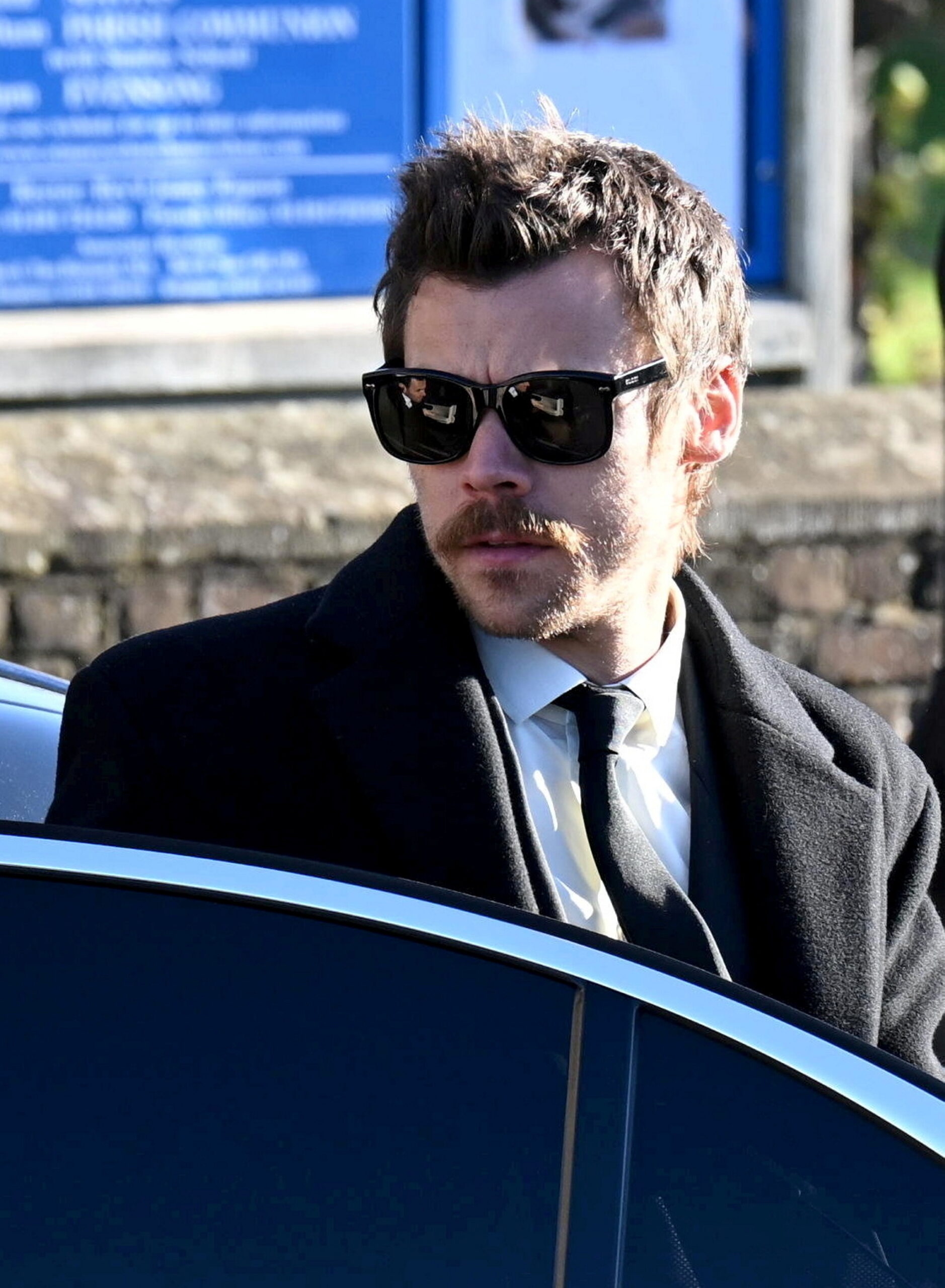 Harry styles at liam payne's funeral.