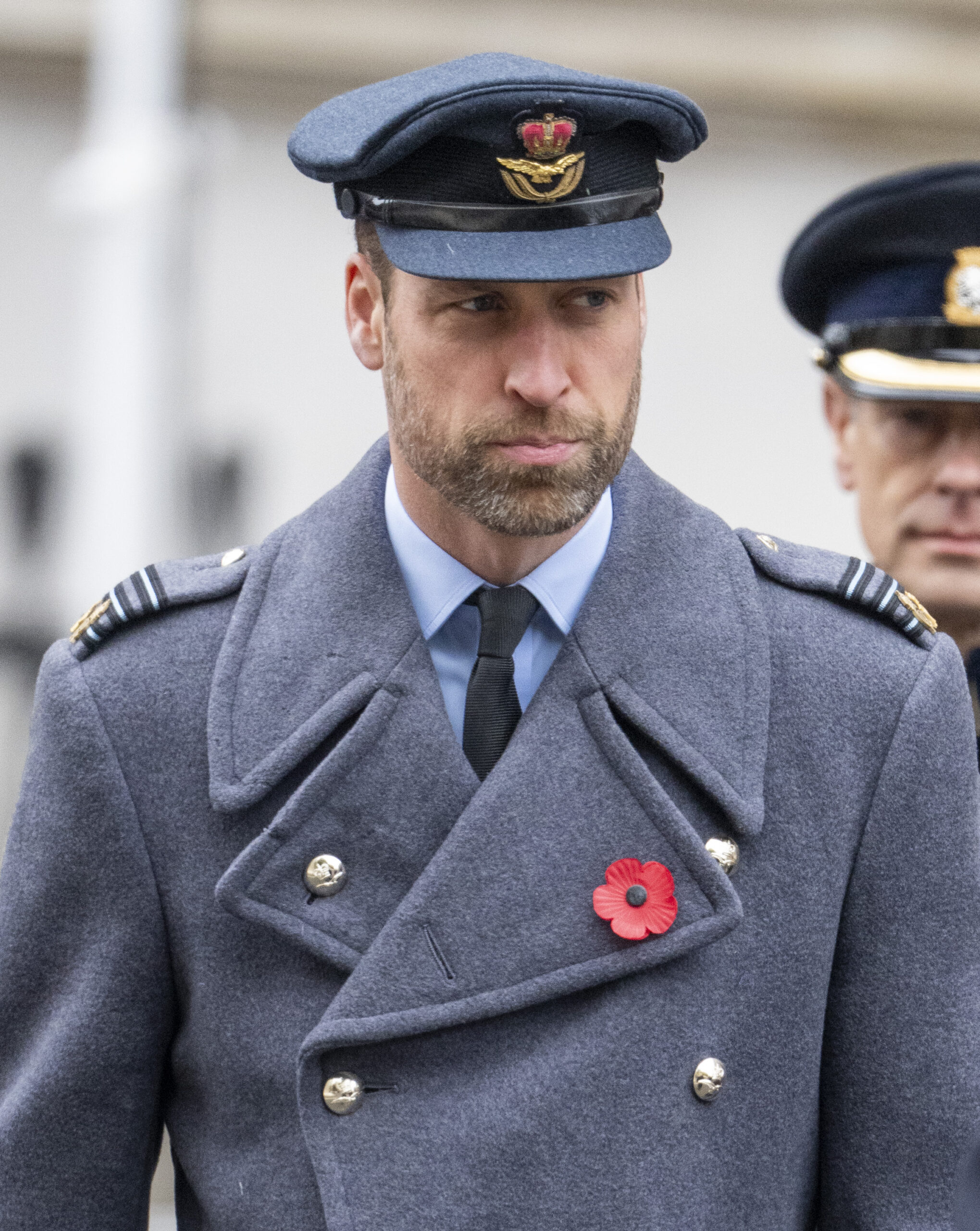 Prince William at the Cenotaph.