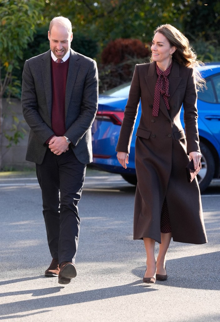 Prince William and Kate Middleton walking