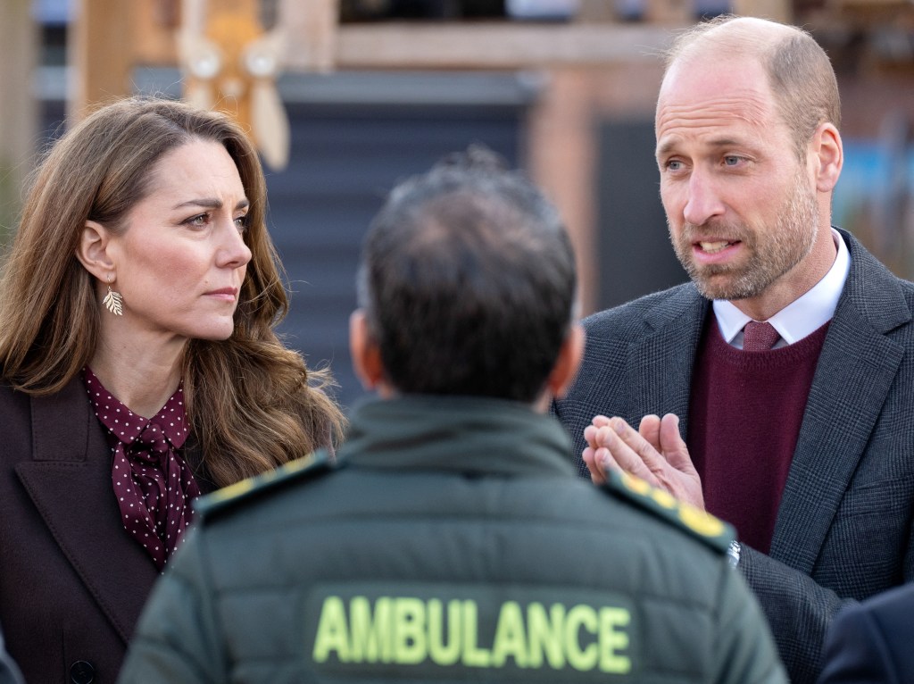 Kate Middleton and Prince William in Southport, England on Oct. 10.