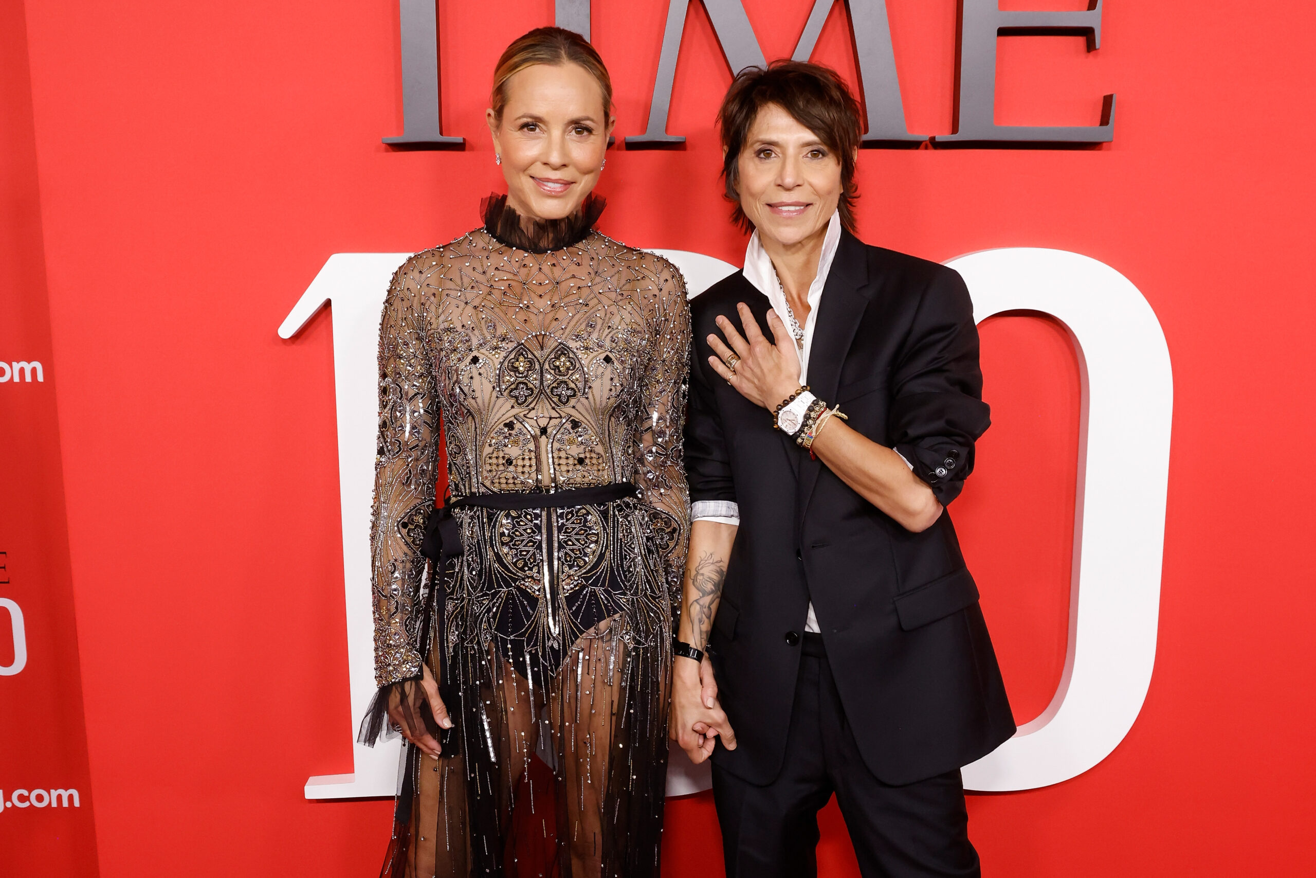 Maria Bello and Dominique Crenn at the Time Gala