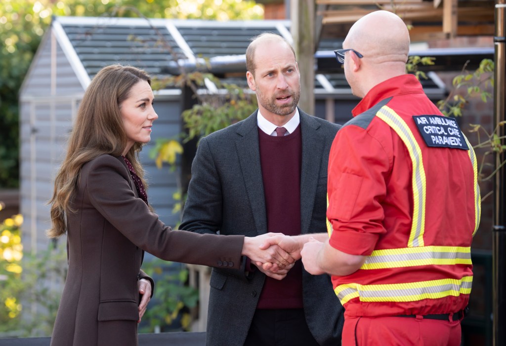 Kate Middleton and Prince William in Southport, England on Oct. 10.