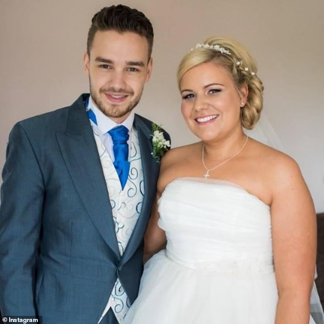 The singer had two older sisters, Nicola and Ruth, making him the youngest of three siblings. Mr Payne is pictured with Ruth on her wedding day in 2022