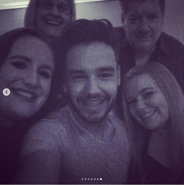 Liam Payne is pictured with his family members in happier times before the tragedy