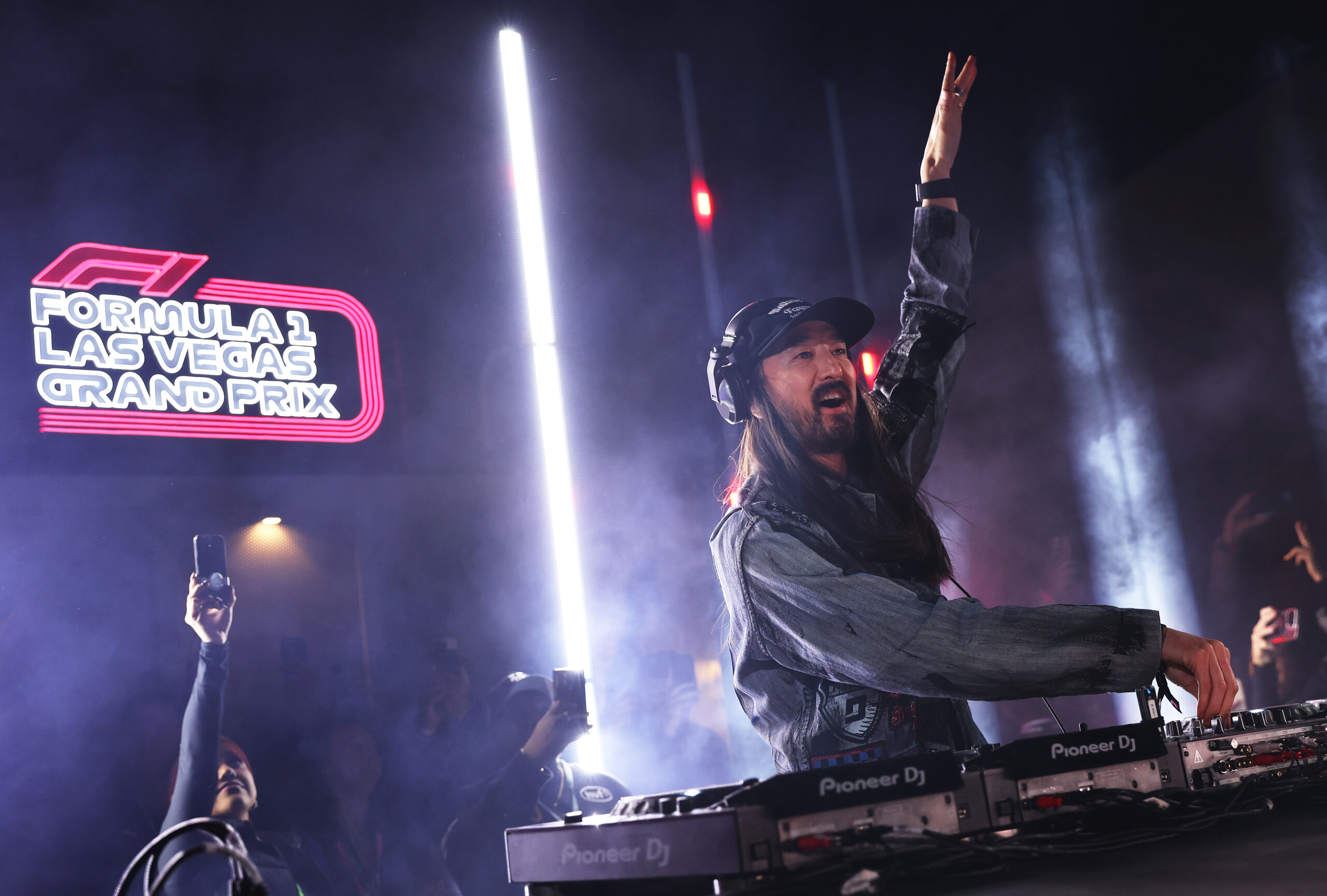 Steve Aoki performs during the F1 Grand Prix of Las Vegas on November 23, 2024 in Las Vegas, Nevada.