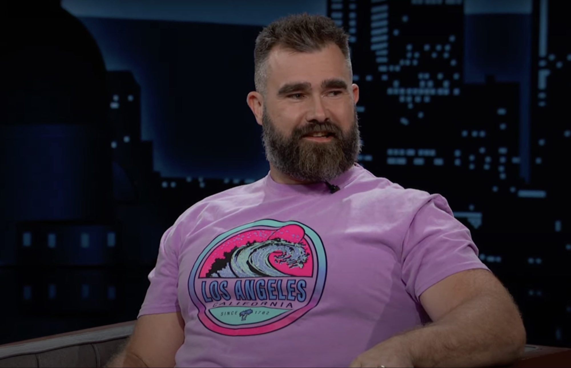 Jason Kelce on "Jimmy Kimmel Live!"