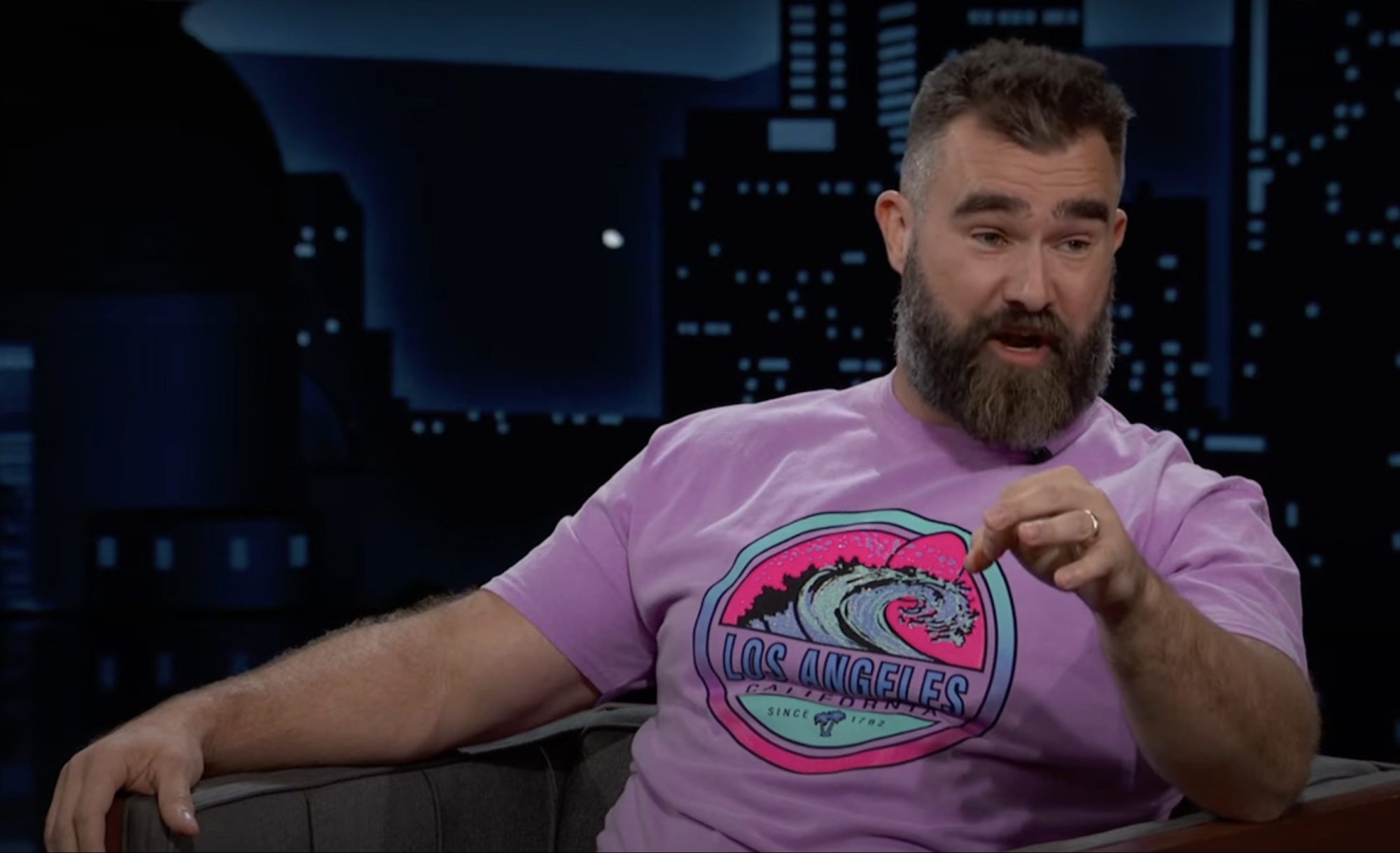 Jason Kelce on "Jimmy Kimmel Live!"