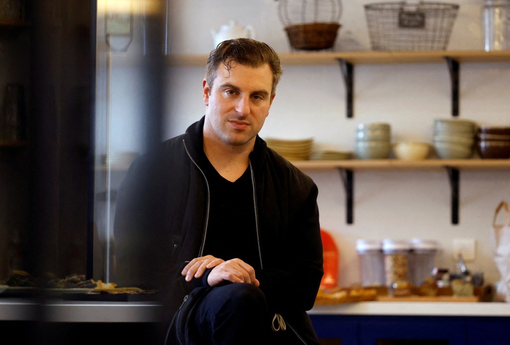 Brian Chesky poses during an interview with Reuters in Paris, France in September 2023.