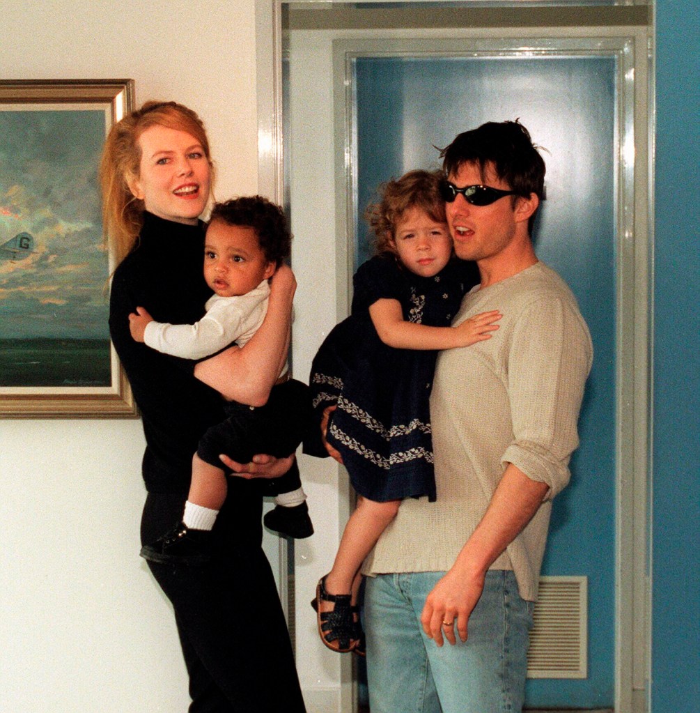 Nicole Kidman, Tom Cruise and kids in January 1996