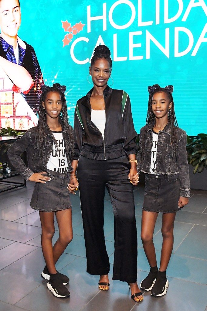 Jessie and D'Lila Combs and Kim Porter