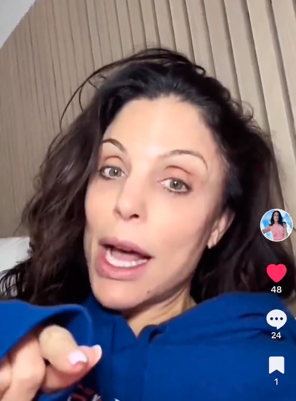 Bethenny Frankel talking in a video