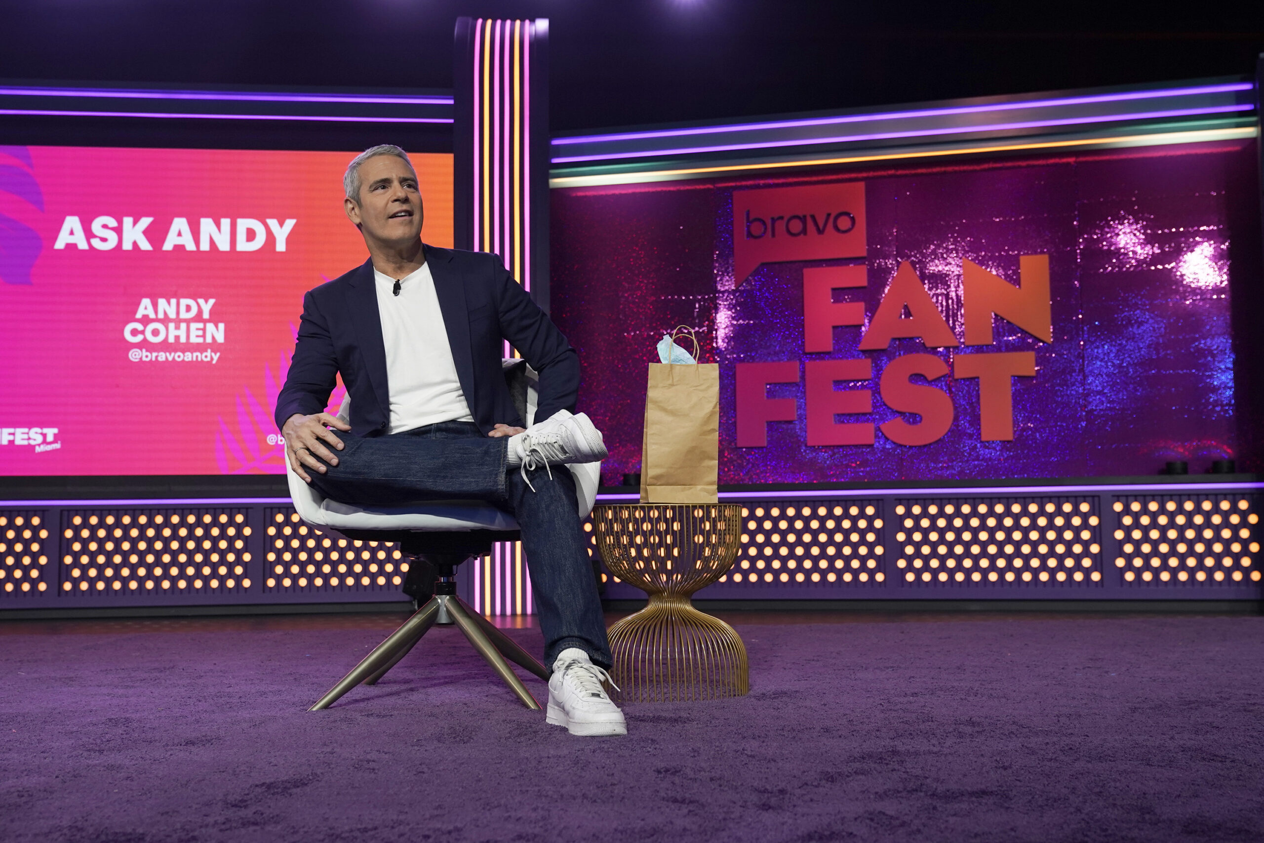 Andy Cohen at Bravo Fan Fest in Miami.