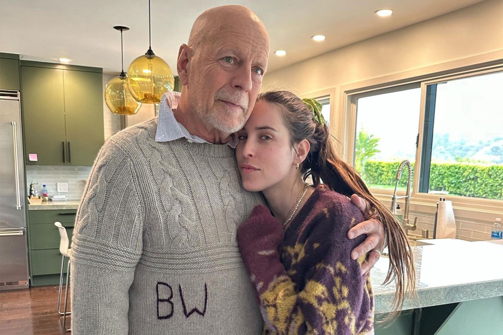 Bruce Willis with his daughter