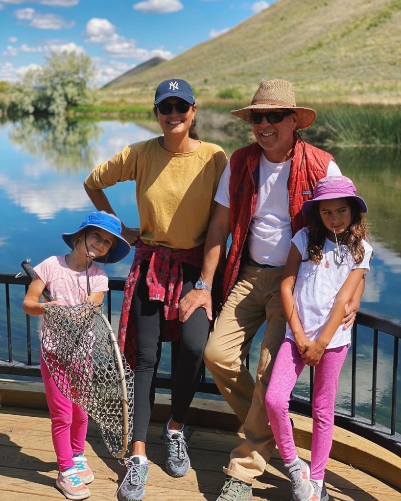 Bruce Willis with his family