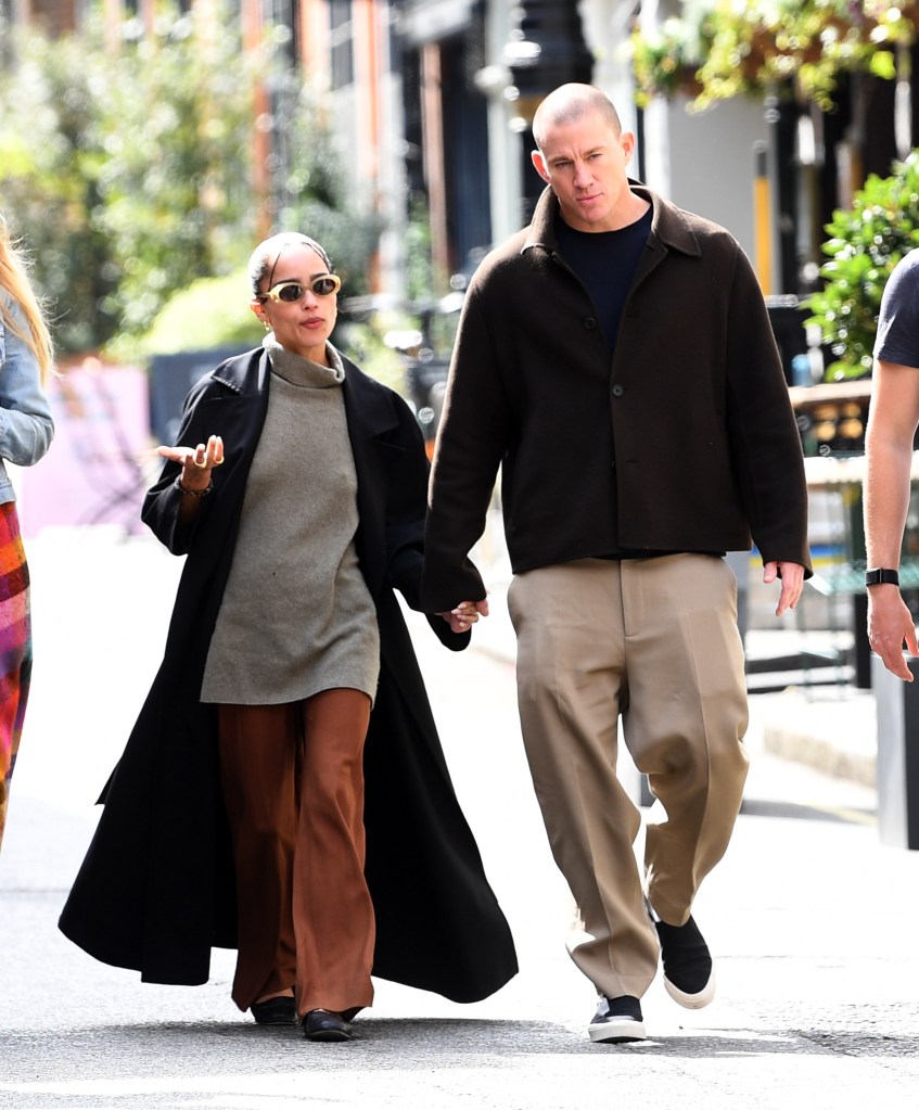 Zoë Kravitz and Channing Tatum holding hands in New York City