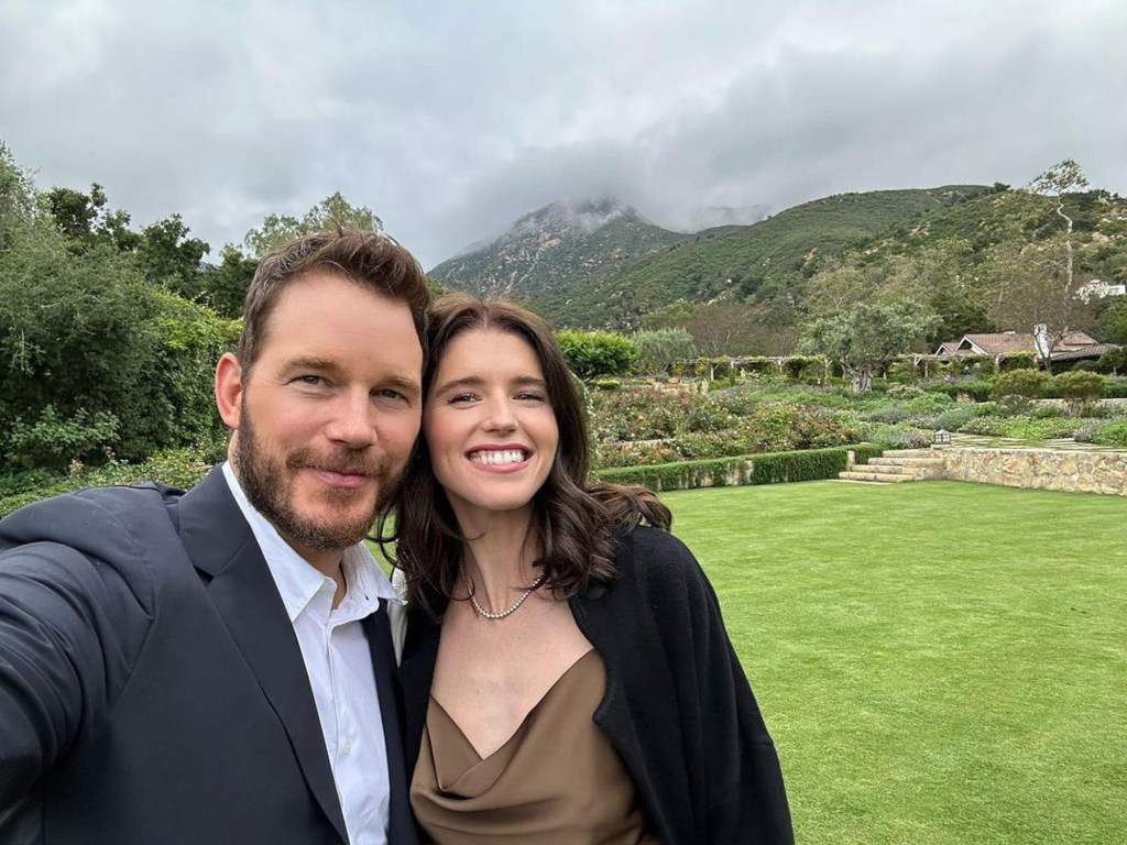 Katherine Schwarzenegger and Chris Pratt in Instagram selfie