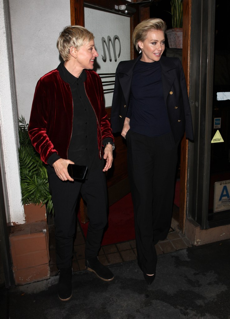 Portia de Rossi and Ellen DeGeneres