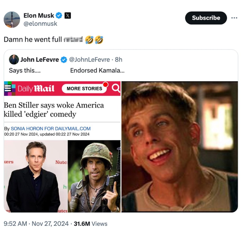 Elon musk tweet