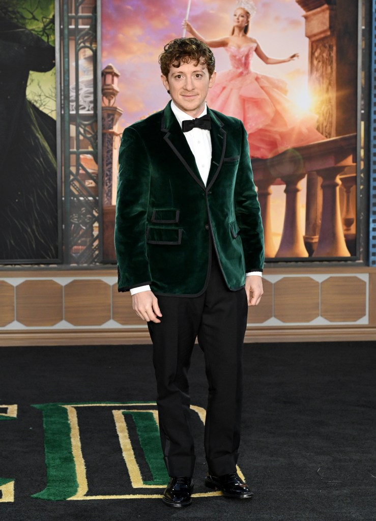 Ethan Slater at wicked premiere in LA