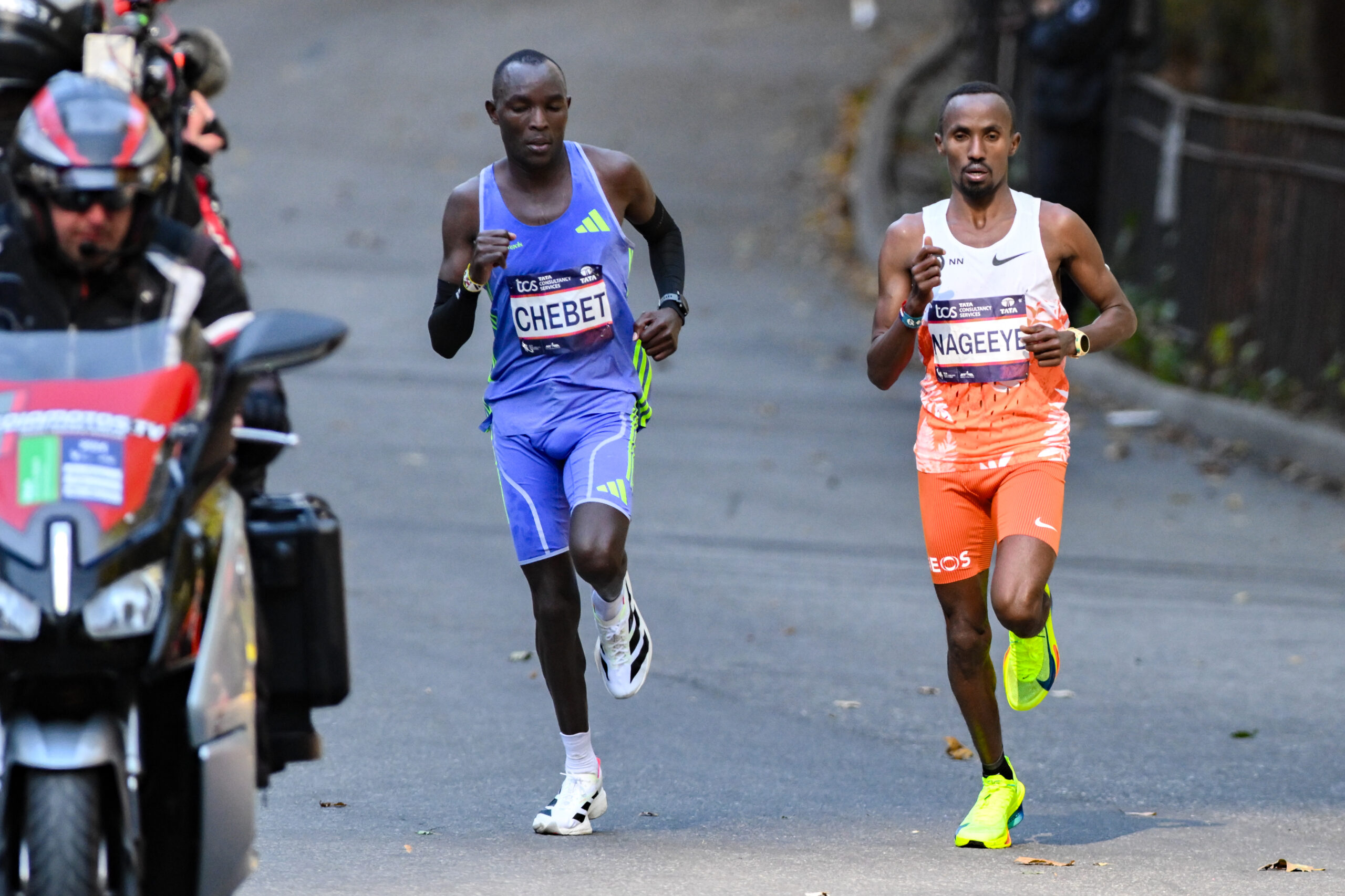 Evans Chebet and Abdi Nageeye