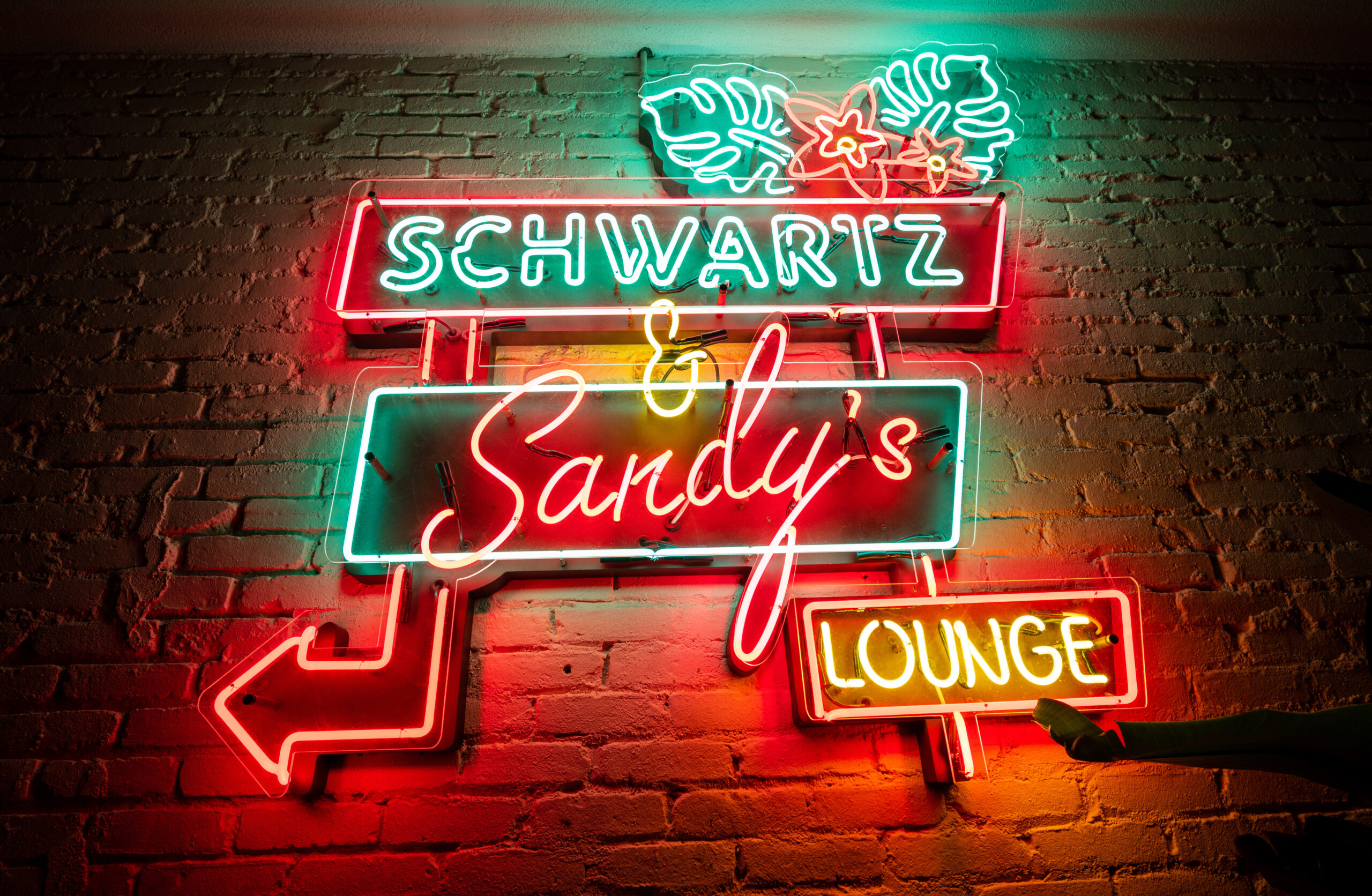 Schwartz & Sandy's neon sign