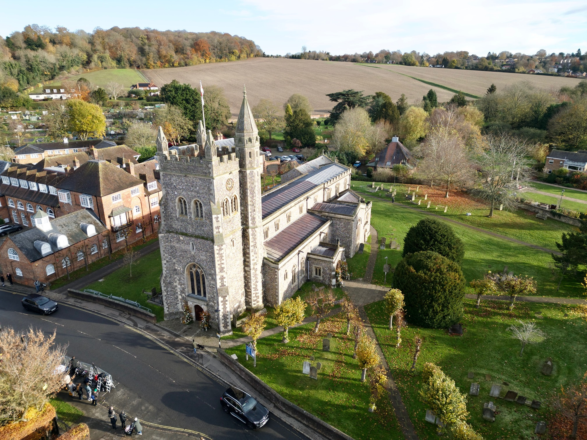 The church where Liam Payne's funeral took place