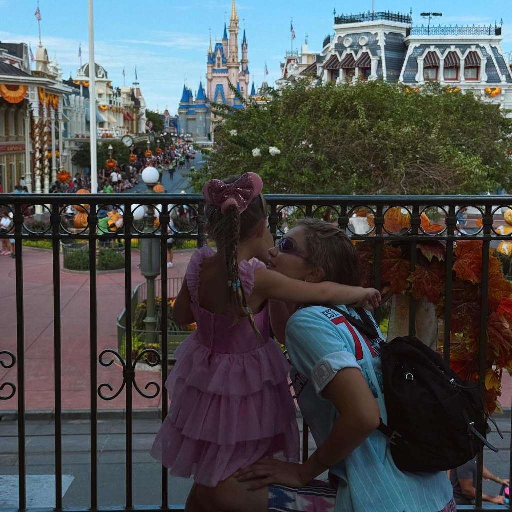 Gigi Hadid kisses Khai Malik at Disneyland.