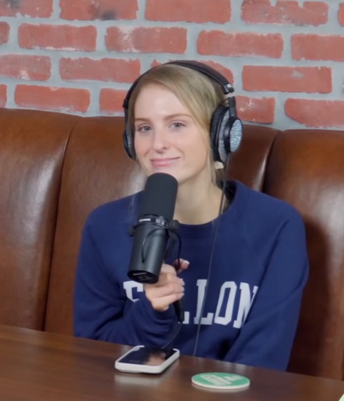 Meghan Trainor on her podcast.