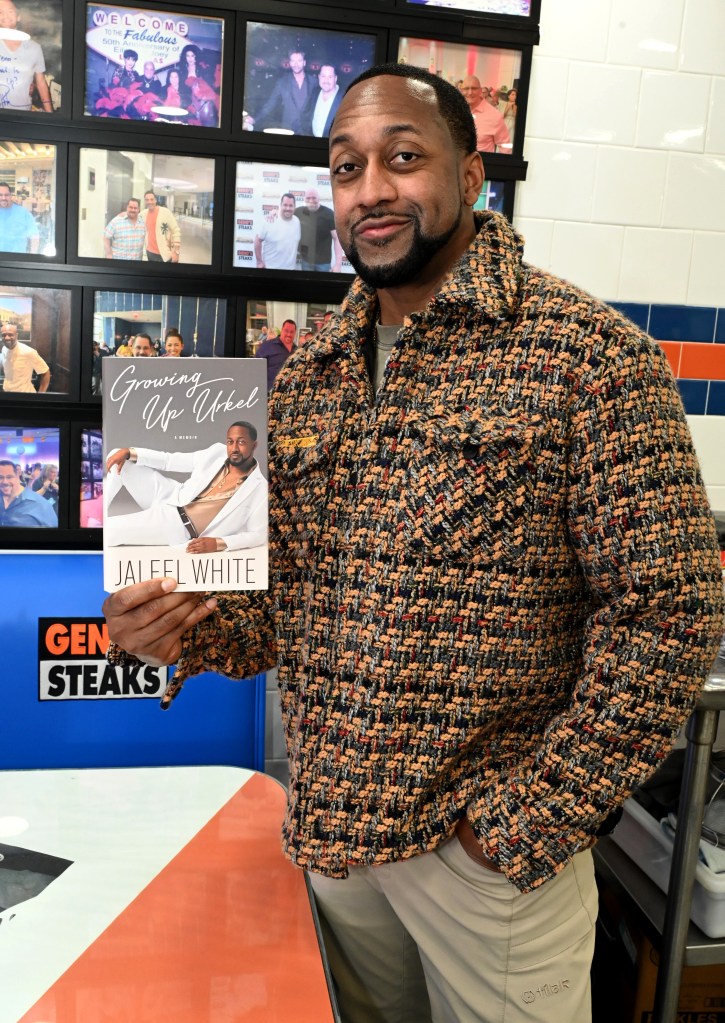 Jaleel White stops by Philly's famous Geno's Steak while promoting his new memior, 'Growing Up Urkel' at Geno's Steaks in Philadelphia on November 15, 2024.