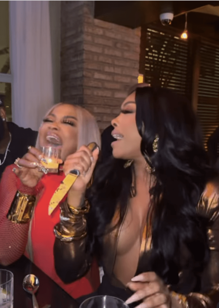 RHOA cast parties with Jamie Foxx