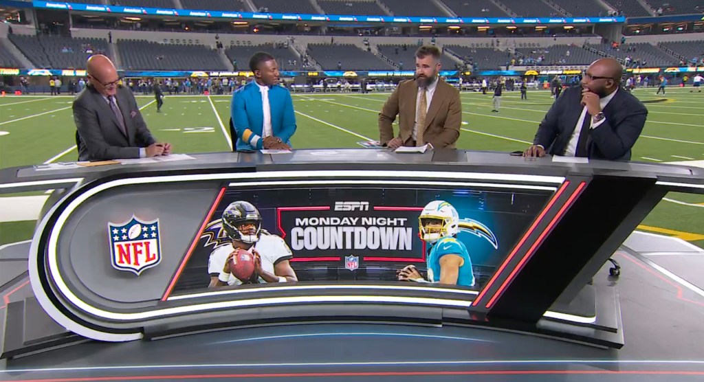 Jason Kelce on ESPN's "Monday Night Countdown."