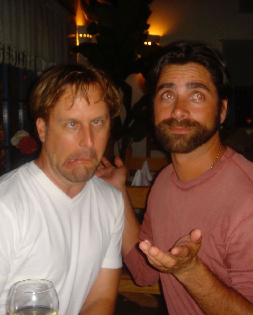 John Stamos poses with Dave Coulier.