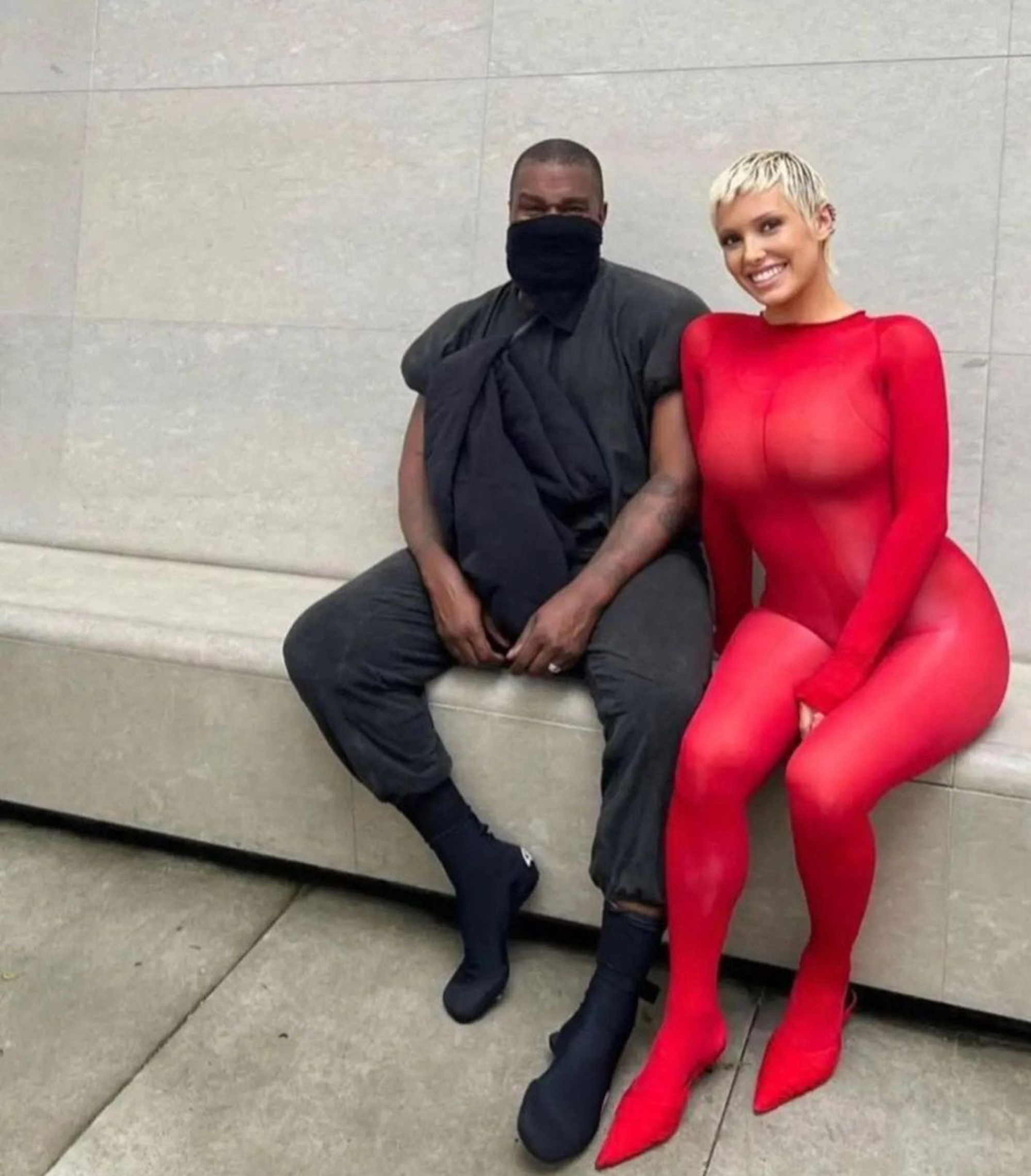 Kanye West and Bianca Censori