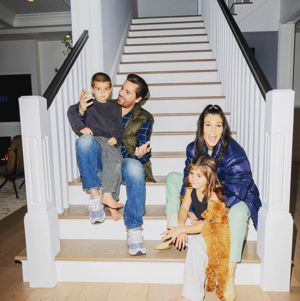 Scott Disick, Kourtney Kardashian and kids via Instagram