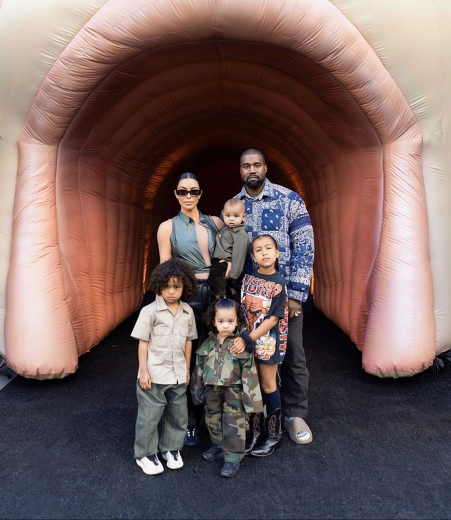 Kim Kardashian, Kanye West and kids