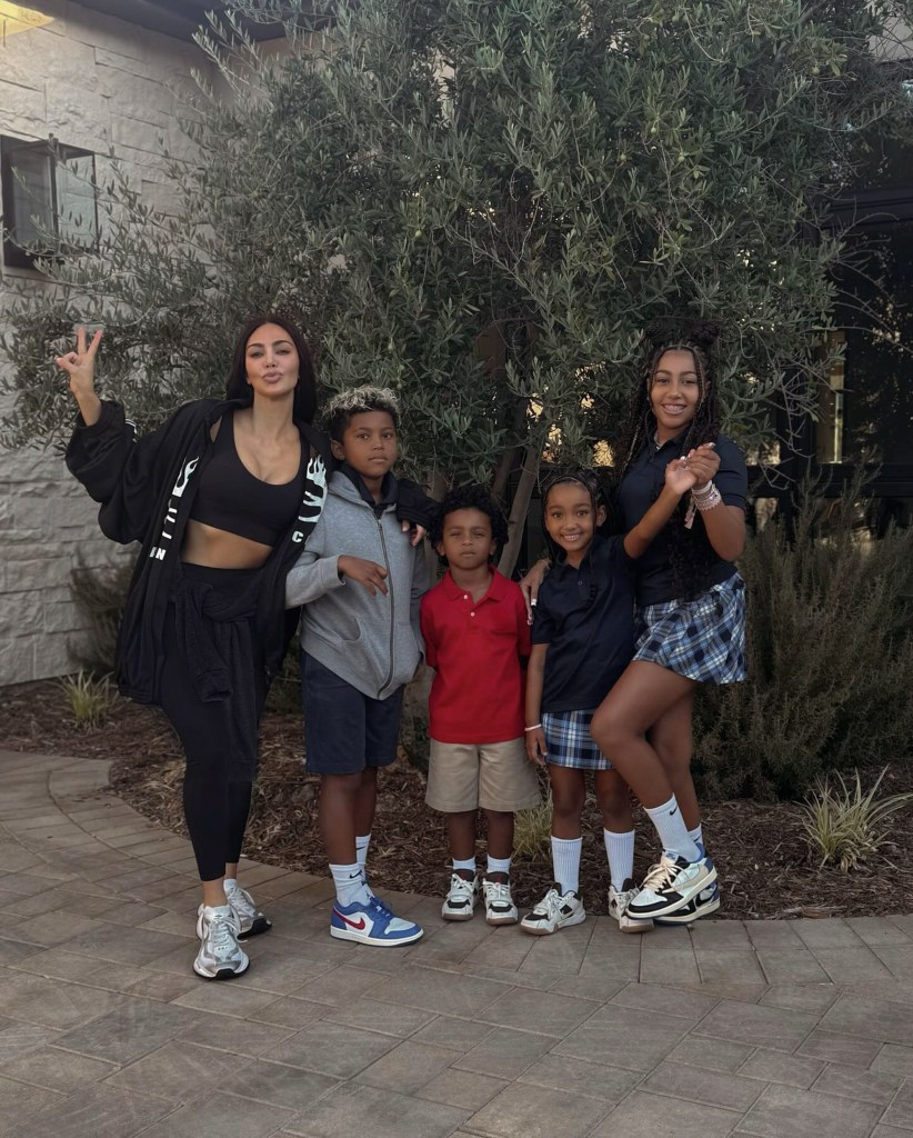 Kim Kardashian and kids