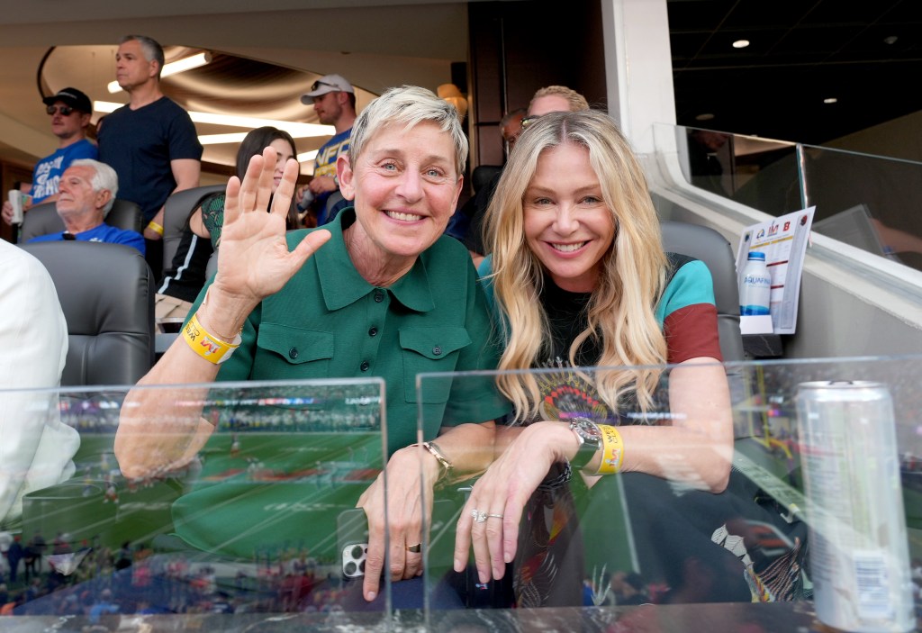 Portia de Rossi and Ellen DeGeneres