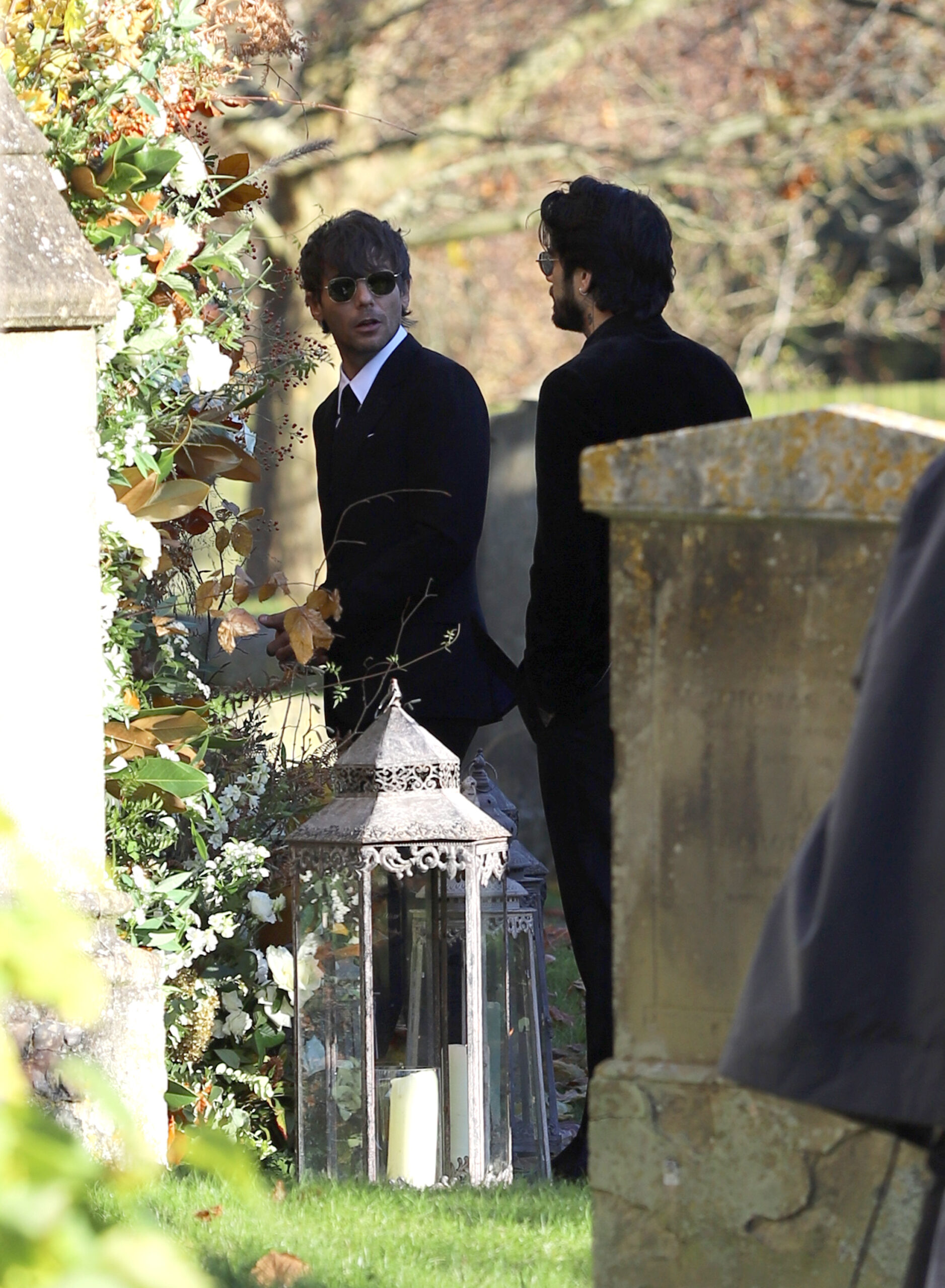 Zayn Malik and Louis Tomlinson at Liam Payne's funeral