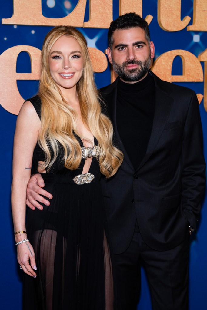 Lindsay Lohan "Our Little Secret" premiere with husband