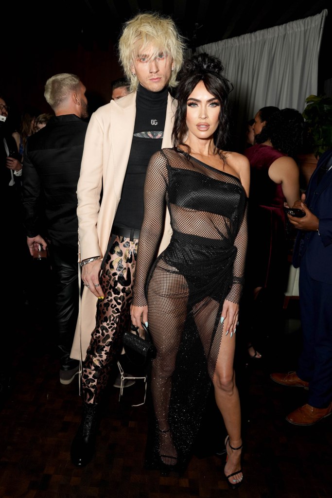 Megan Fox and Machine Gun Kelly at November 2022 GQ party