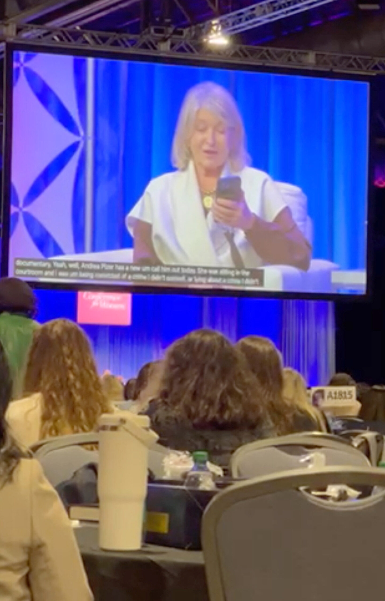 Martha Stewart at the the Pennsylvania Conference For Women.