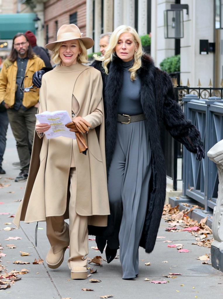 Naomi Watts and Judith Light film the TV series "All's Fair" while in NYC.