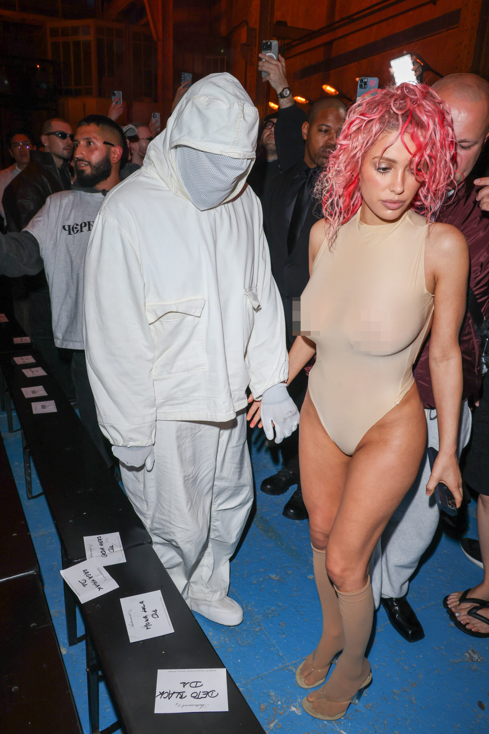 Kanye West and Bianca Censori