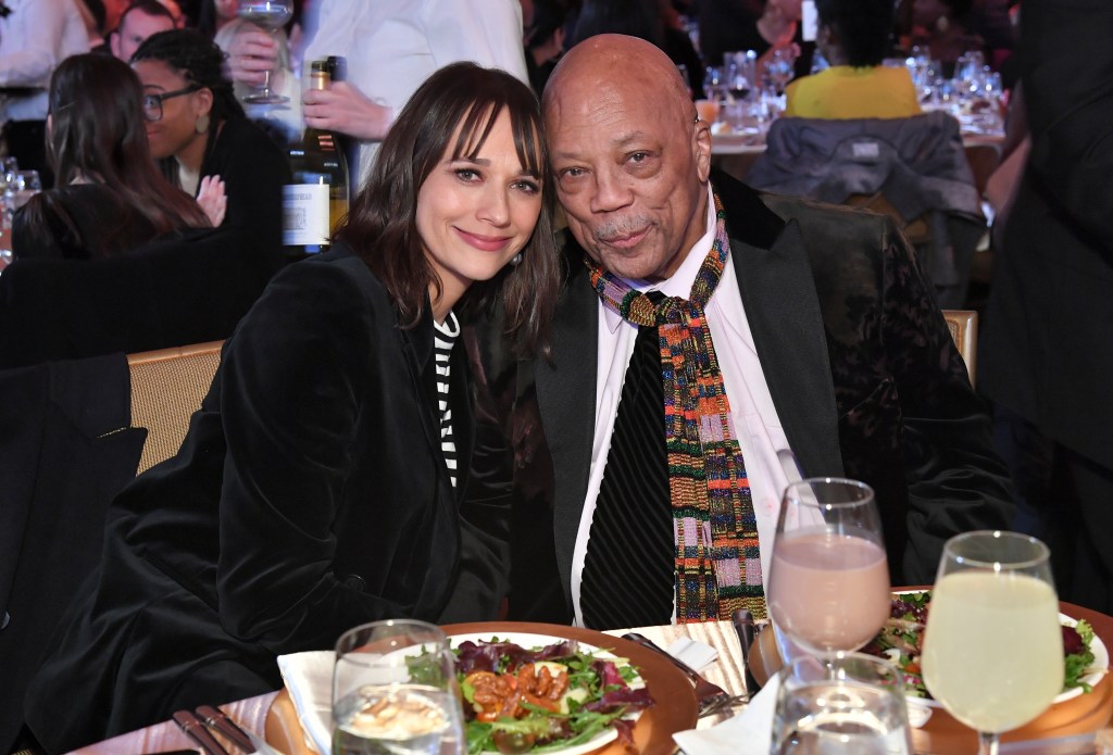 Rashida Jones and dad Quincy Jones