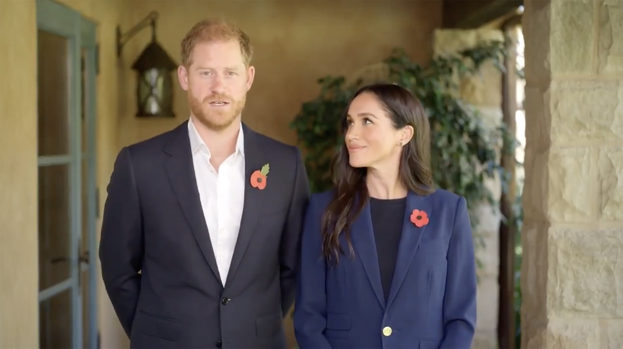 Meghan Markle and Prince Harry talking