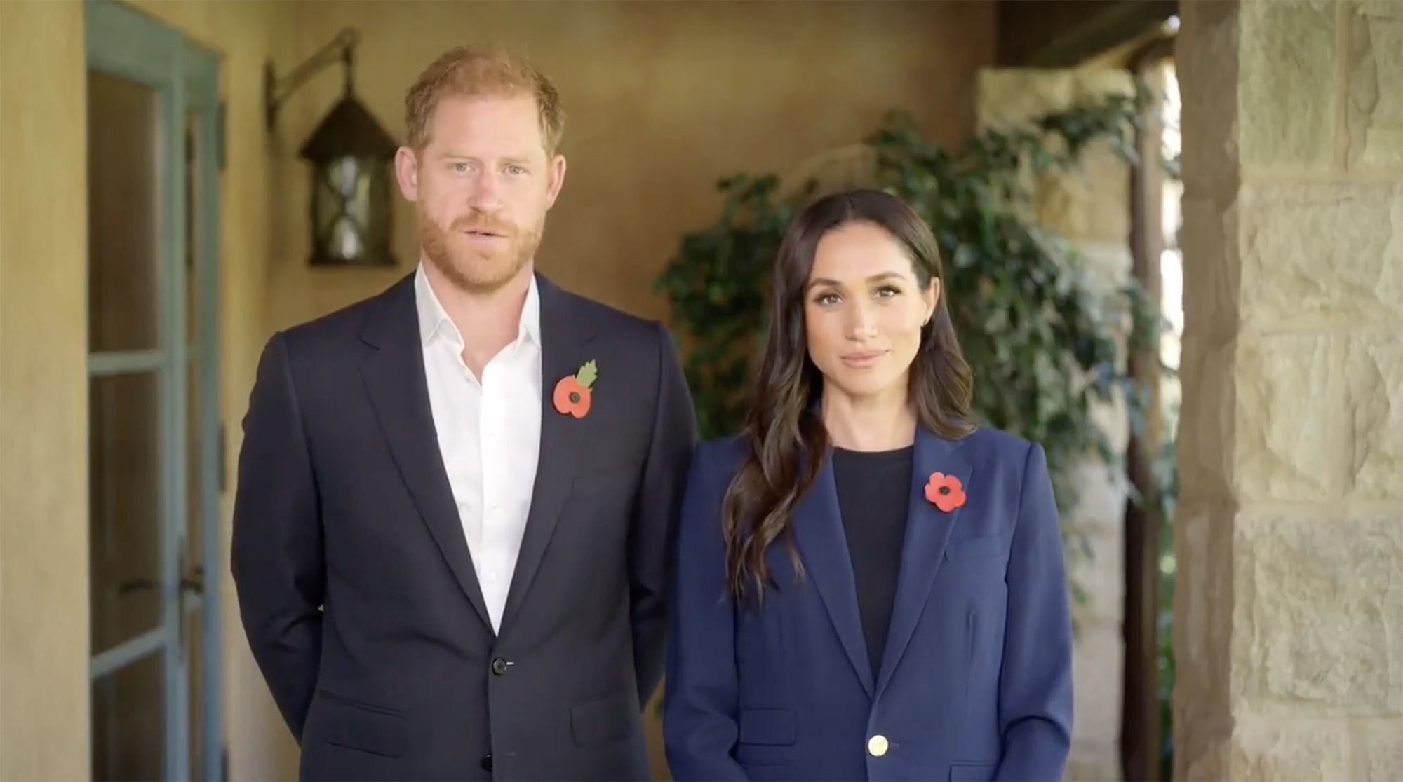 Prince Harry and Meghan Markle talking