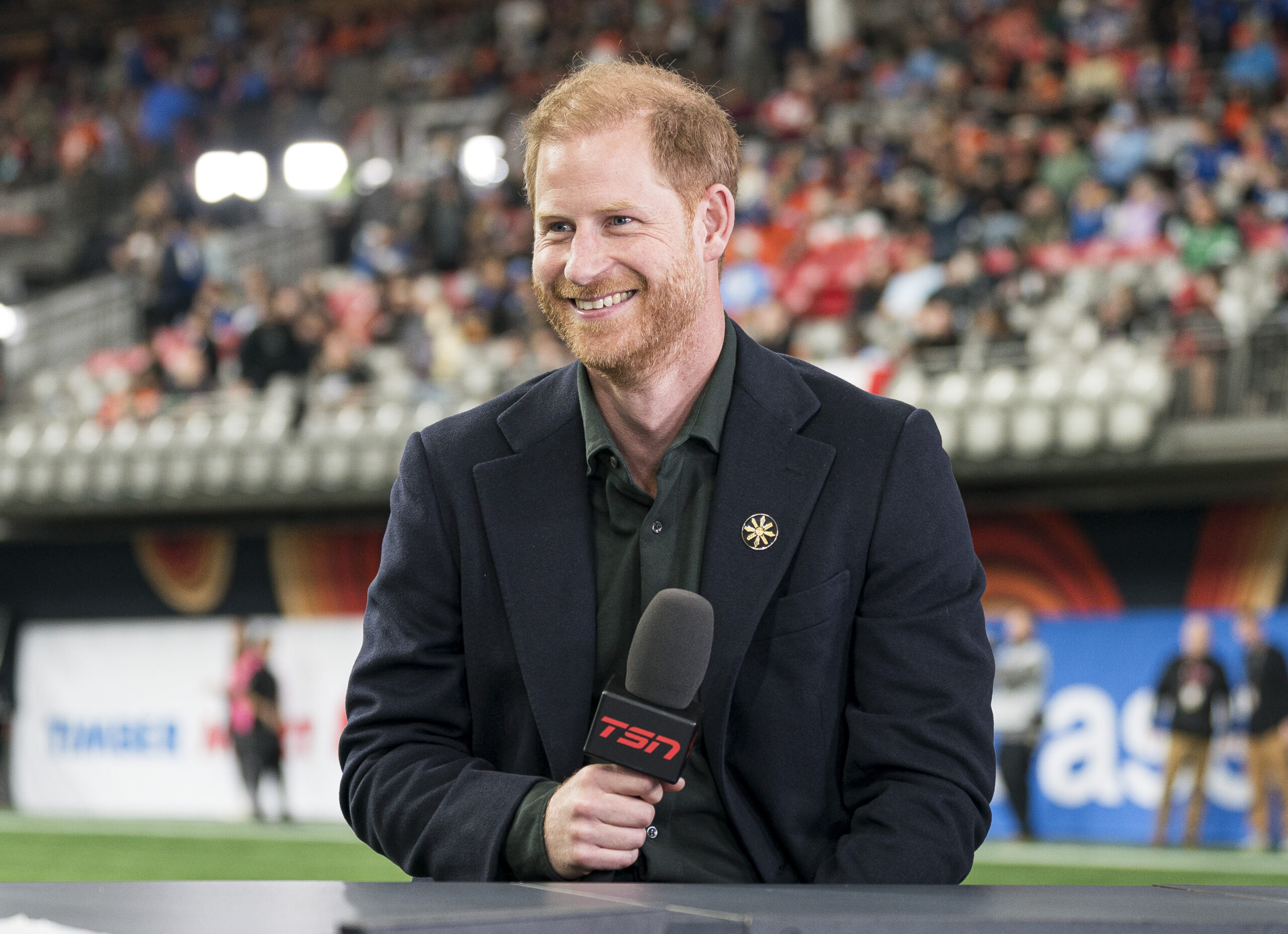 Prince Harry at the 2024 Grey Cup.