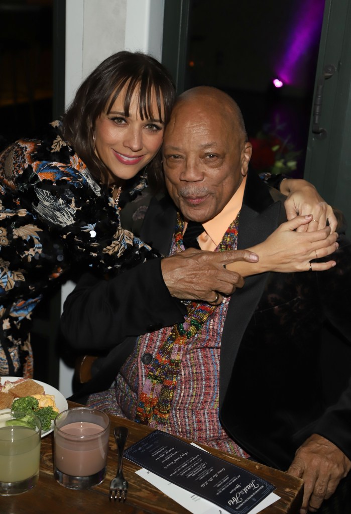 Rashida Jones and dad Quincy Jones